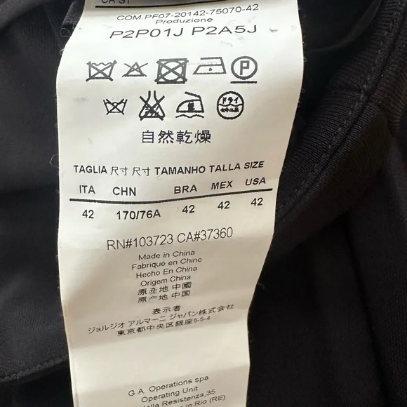 Emporio Armani Classic Black Trousers - Picture 8 of 8